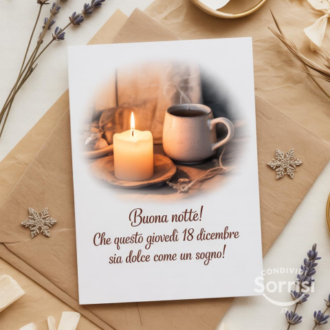 Serena Buonanotte dal Cuore: Giovedì 18 Dicembre 2025!