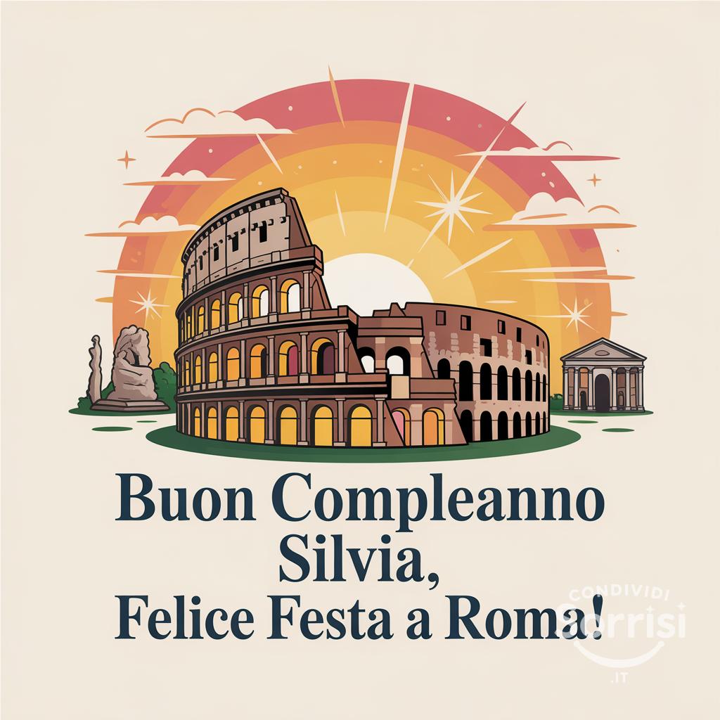 Buon compleanno Silvia, felice festa a Roma!