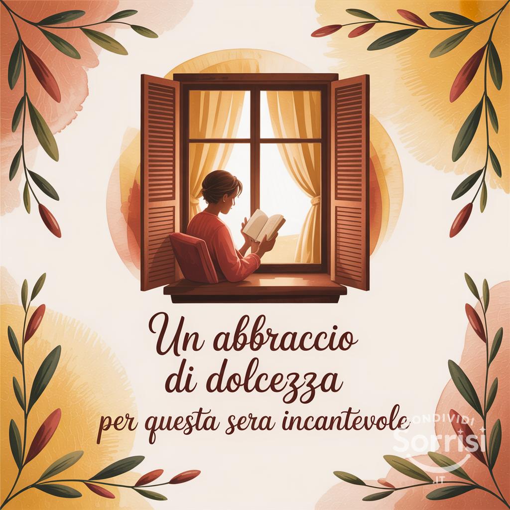 Un abbraccio di dolcezza per questa sera incantevole