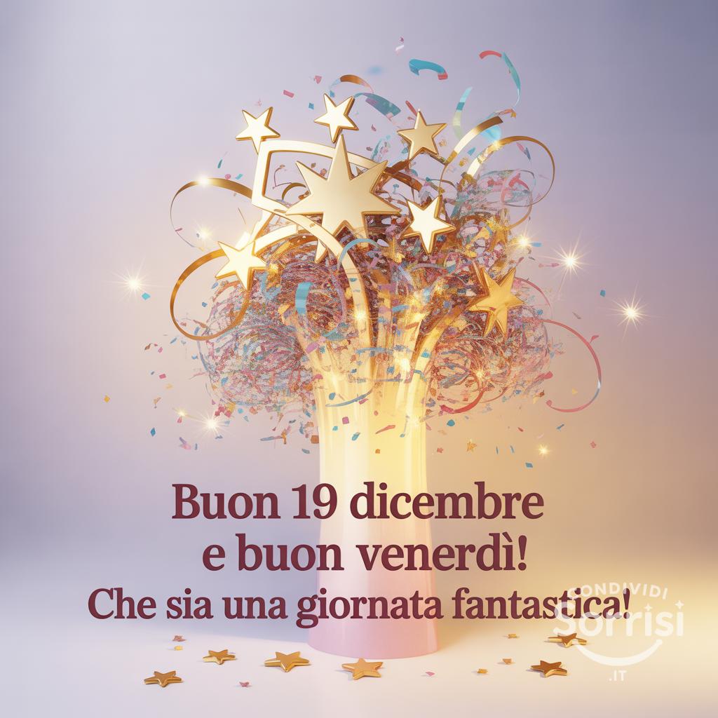 Buon 19 dicembre e buon venerdì! Che sia una giornata fantastica!