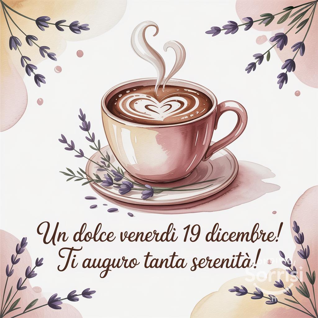 Un dolce venerdì 19 dicembre! Ti auguro tanta serenità!