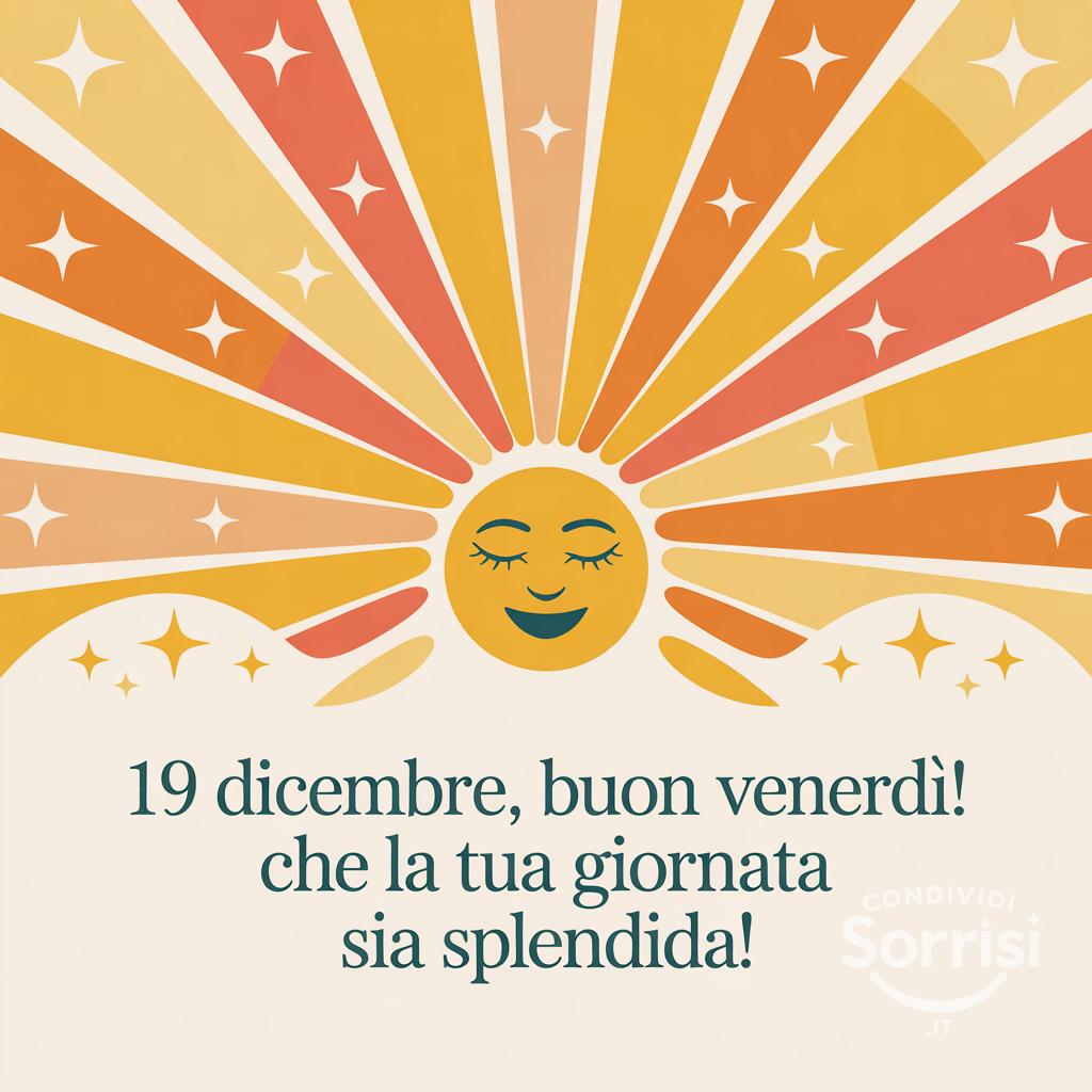 19 dicembre, buon venerdì! Che la tua giornata sia splendida!