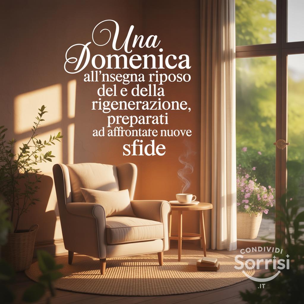 Una domenica all'insegna del riposo e della rigenerazione, preparati ad affrontare nuove sfide