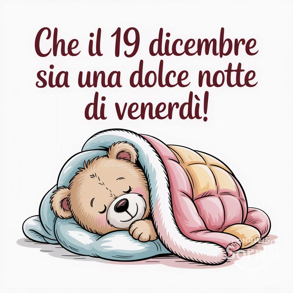 Che il 19 dicembre  sia una dolce notte di venerdì!