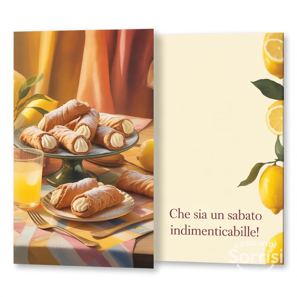 Che sia un sabato indimenticabile!