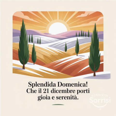 Buongiorno e Buona Domenica: Un Felice 21 Dicembre 2025!