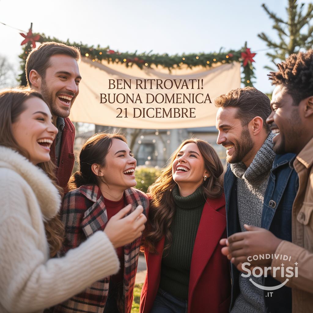 Ben ritrovati! Buona domenica 21 dicembre .