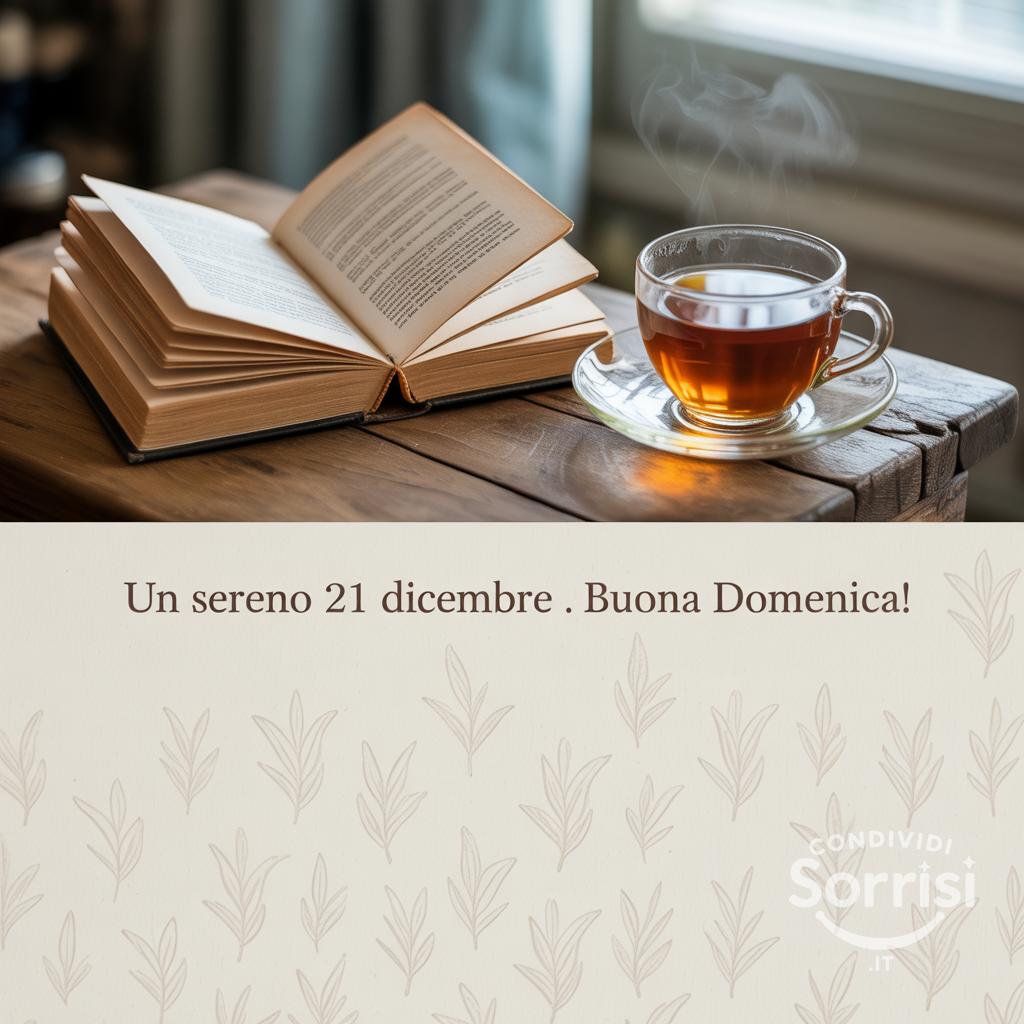 Un sereno 21 dicembre . Buona domenica!