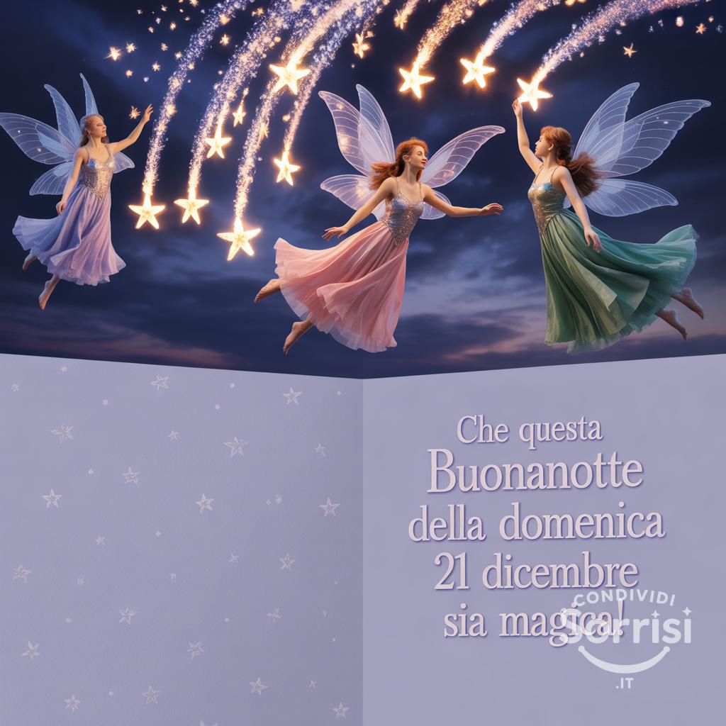 Che questa buonanotte della domenica 21 dicembre  sia magica!