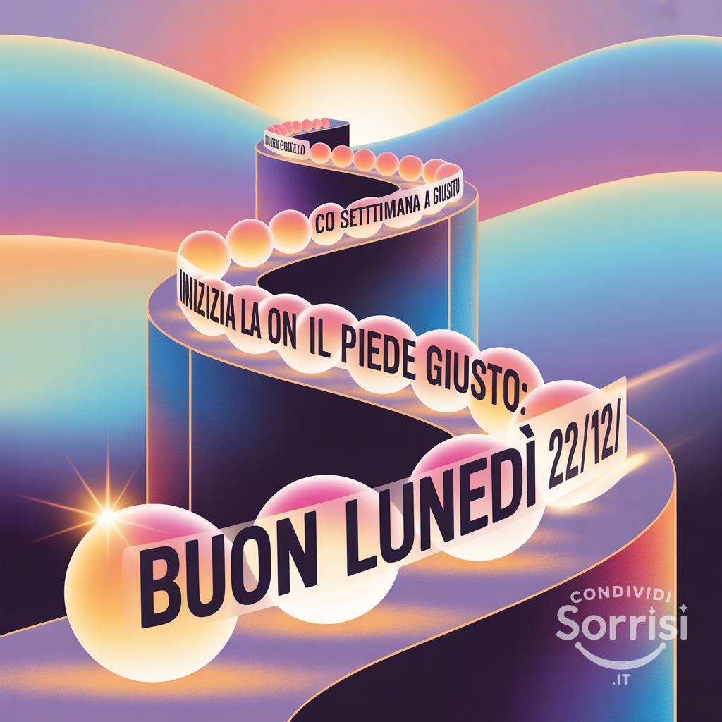 Inizia la settimana con il piede giusto: buon lunedì 22/12/!