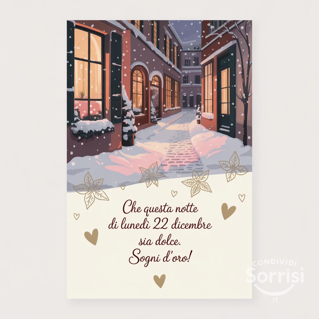 Che questa notte di lunedì 22 dicembre  sia dolce. Sogni d'oro!