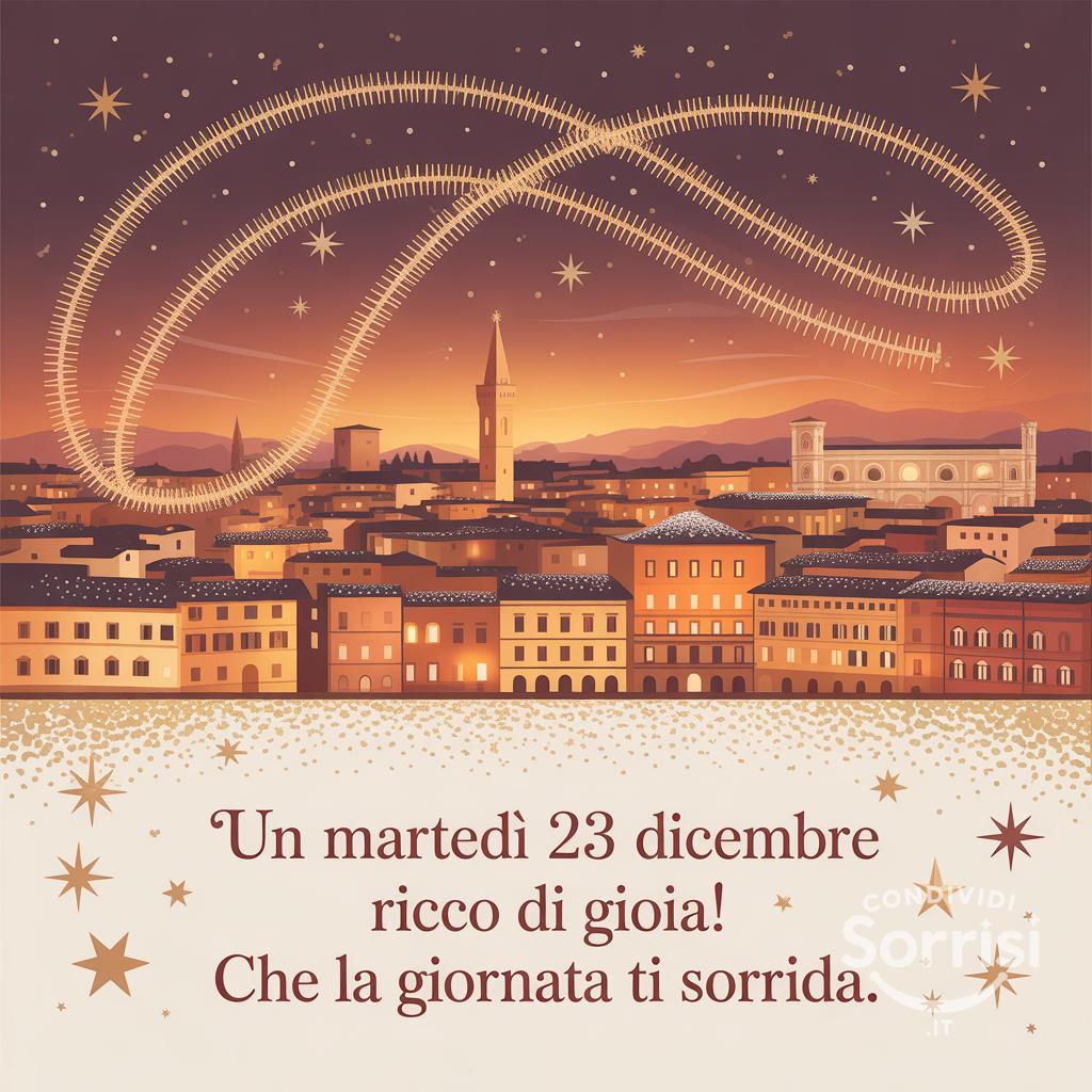 Un martedì 23 dicembre ricco di gioia! Che la giornata ti sorrida.