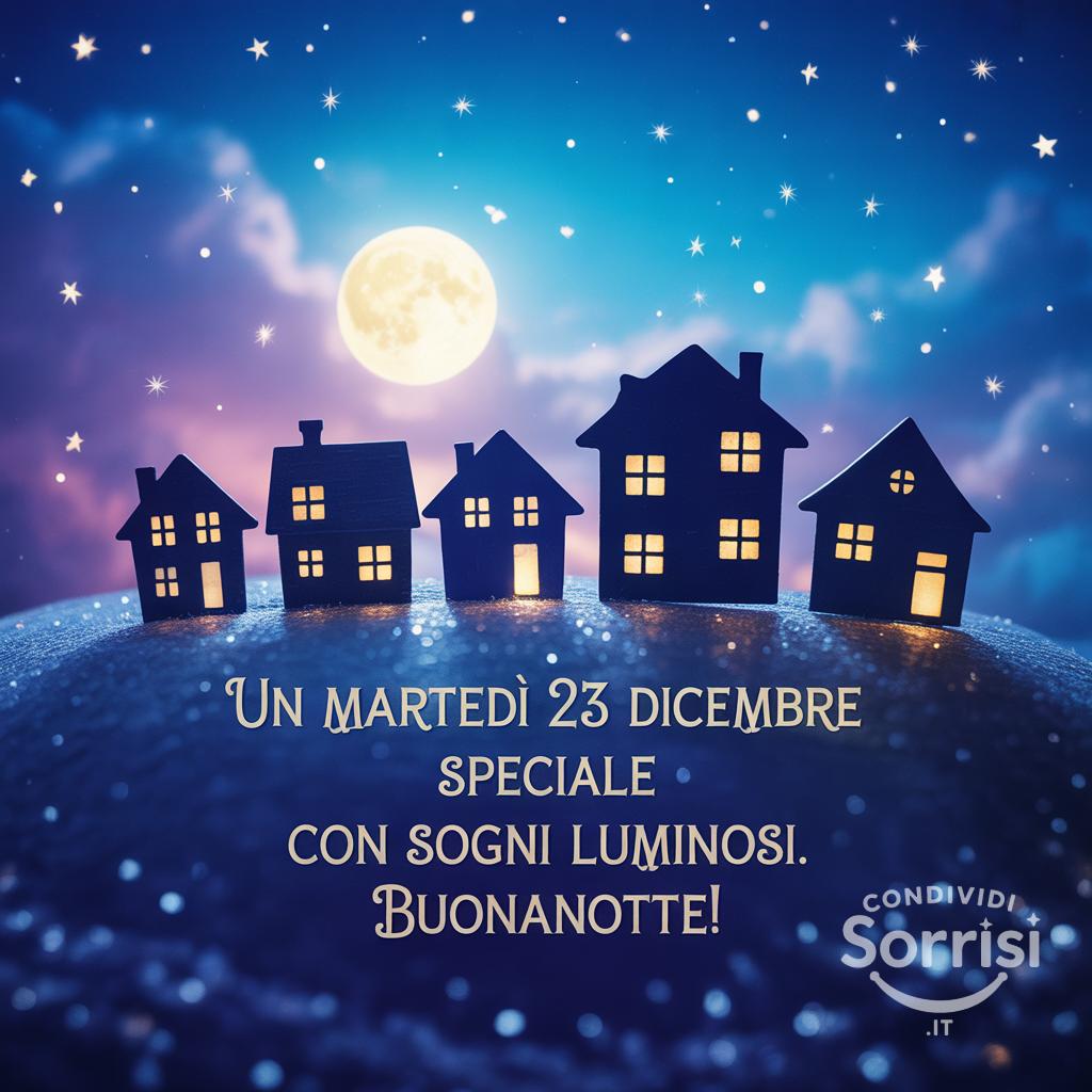 Un martedì 23 dicembre  speciale con sogni luminosi. Buonanotte!