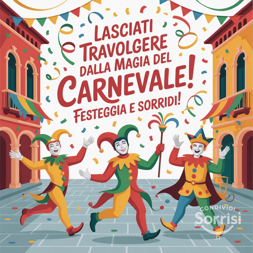 Lasciati travolgere dalla magia del Carnevale! Festeggia e sorridi!