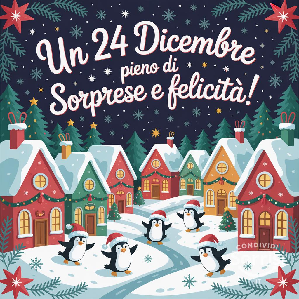 Un 24 dicembre pieno di sorprese e felicità!