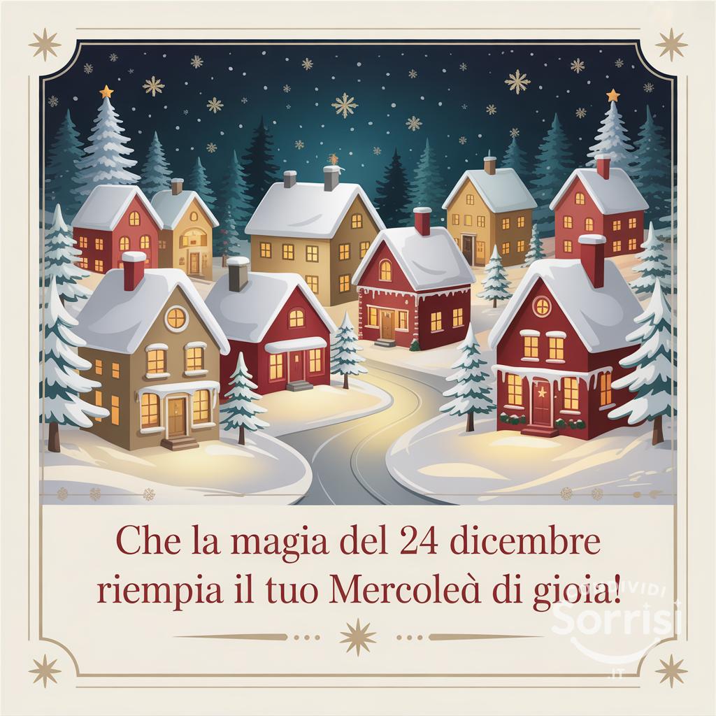 Che la magia del 24 dicembre riempia il tuo mercoledì di gioia!