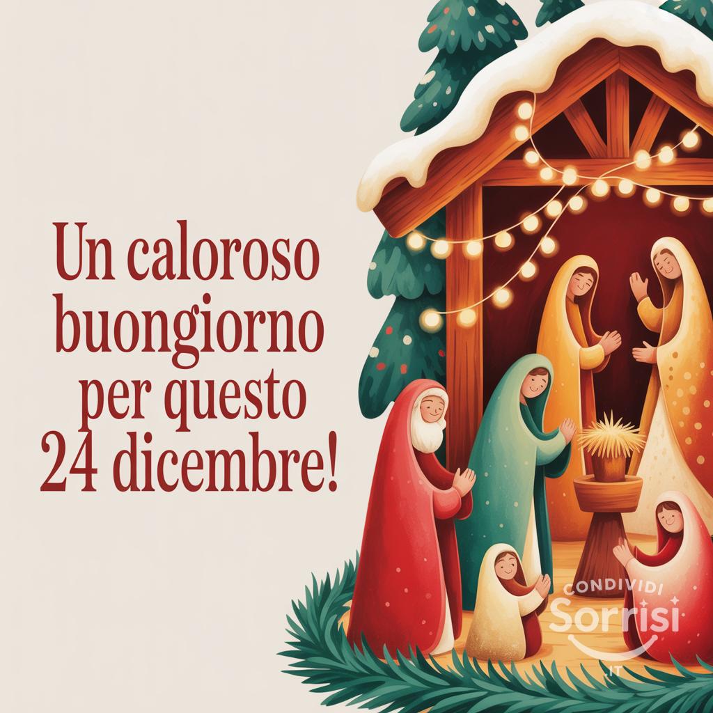 Un caloroso buongiorno per questo 24 dicembre!