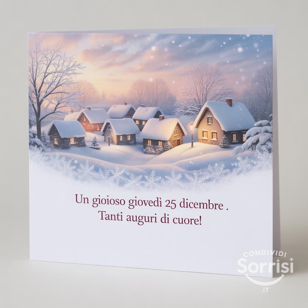 Un gioioso giovedì 25 dicembre . Tanti auguri di cuore!