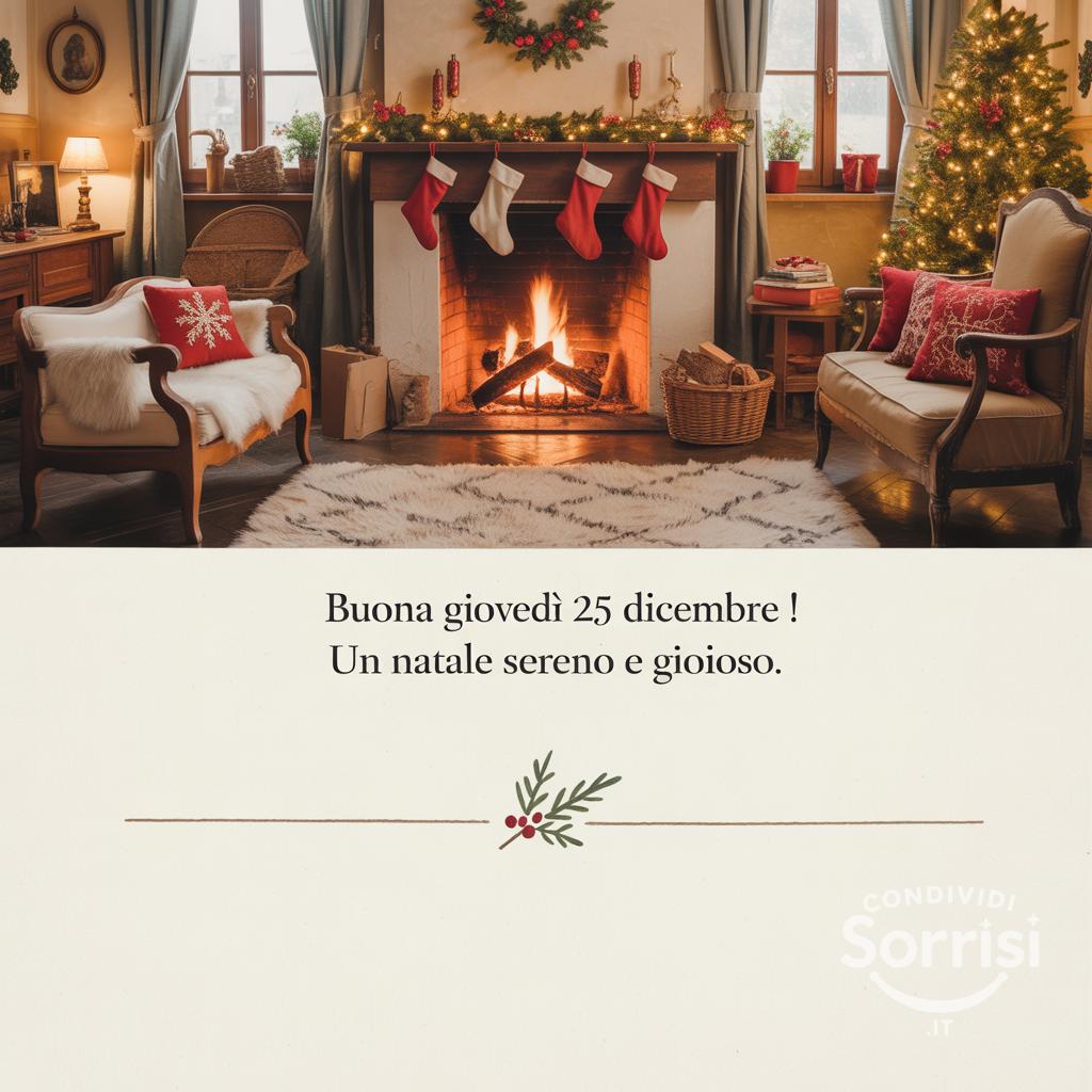Buona giovedì 25 dicembre ! Un Natale sereno e gioioso.