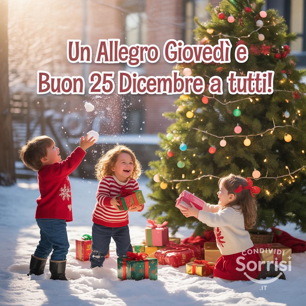 Un allegro giovedì e buon 25 dicembre  a tutti!