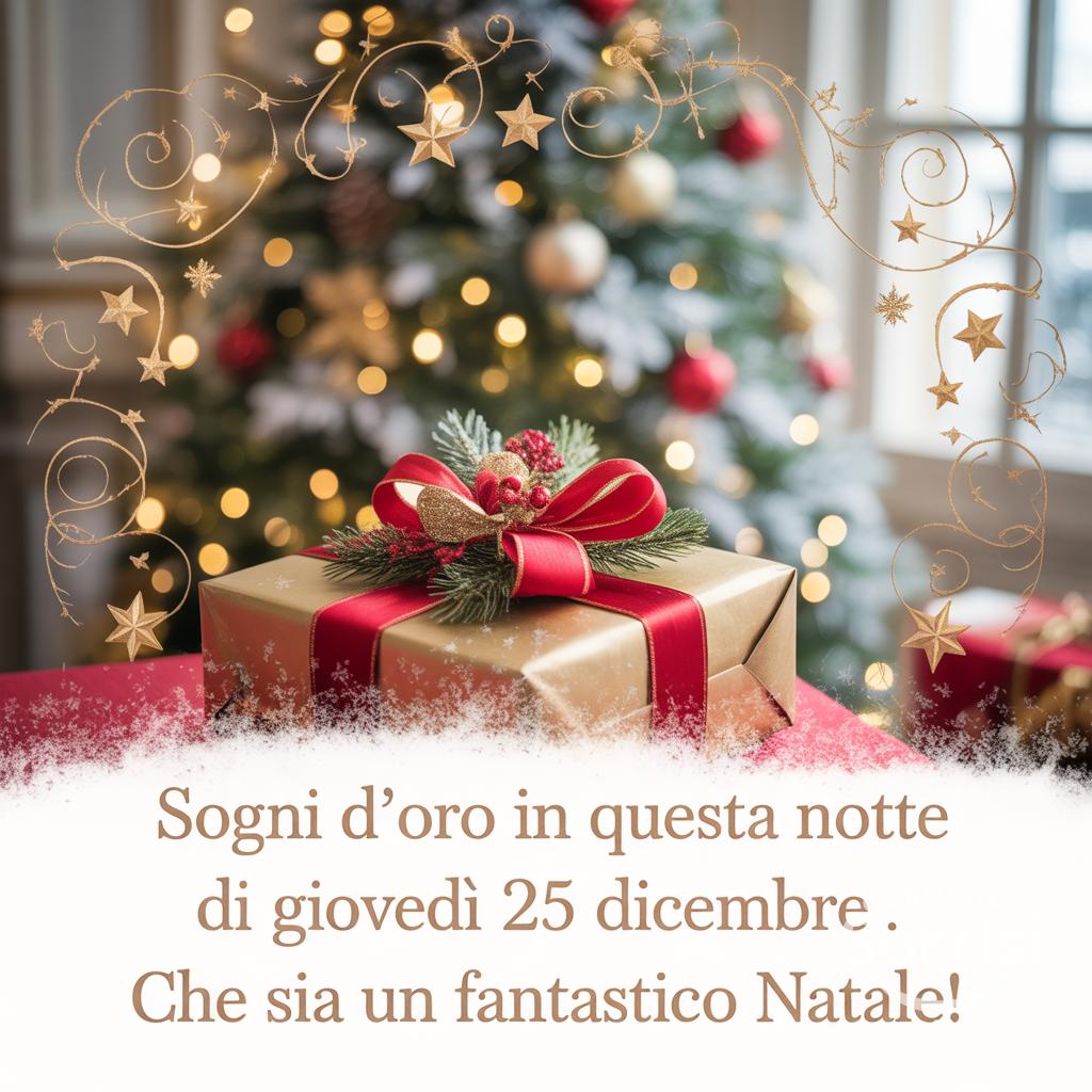 Sogni d'oro in questa notte di giovedì 25 dicembre . Che sia un Natale fantastico!