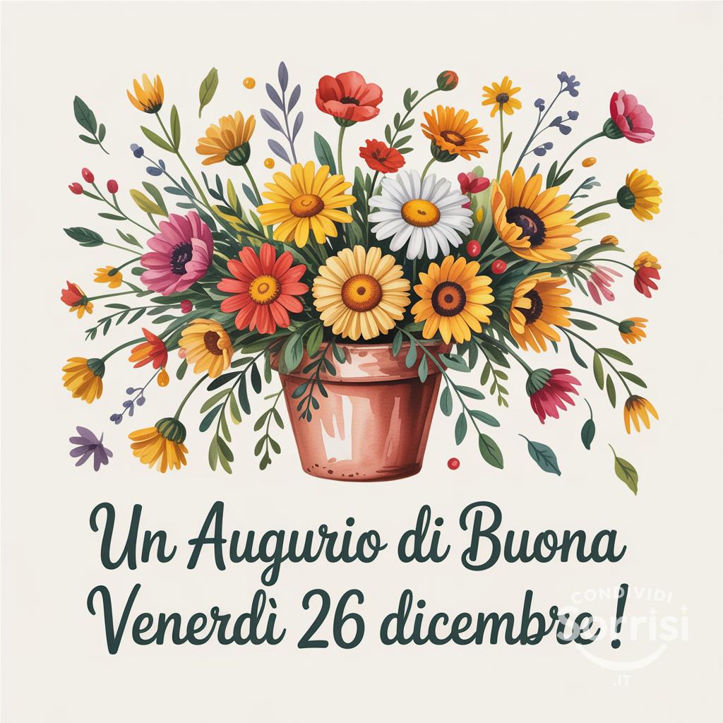 Un augurio di buona venerdì 26 dicembre !