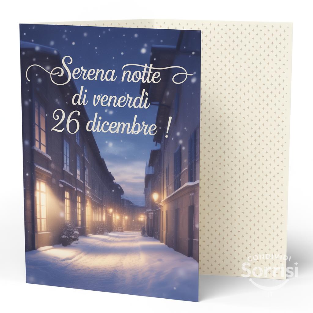 Serena notte di venerdì 26 dicembre !