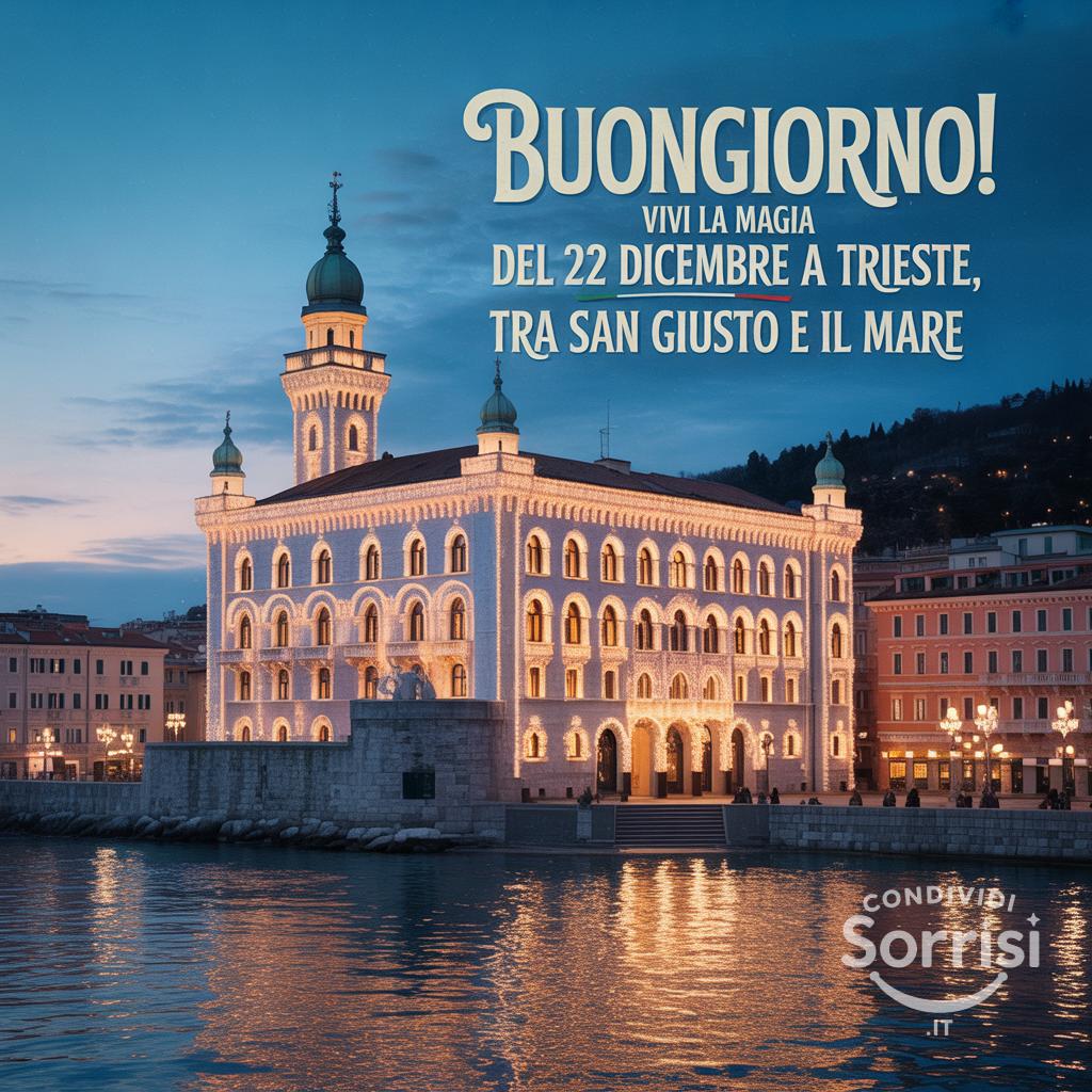 Buongiorno! Vivi la magia del 22 dicembre a Trieste, tra San Giusto e il mare