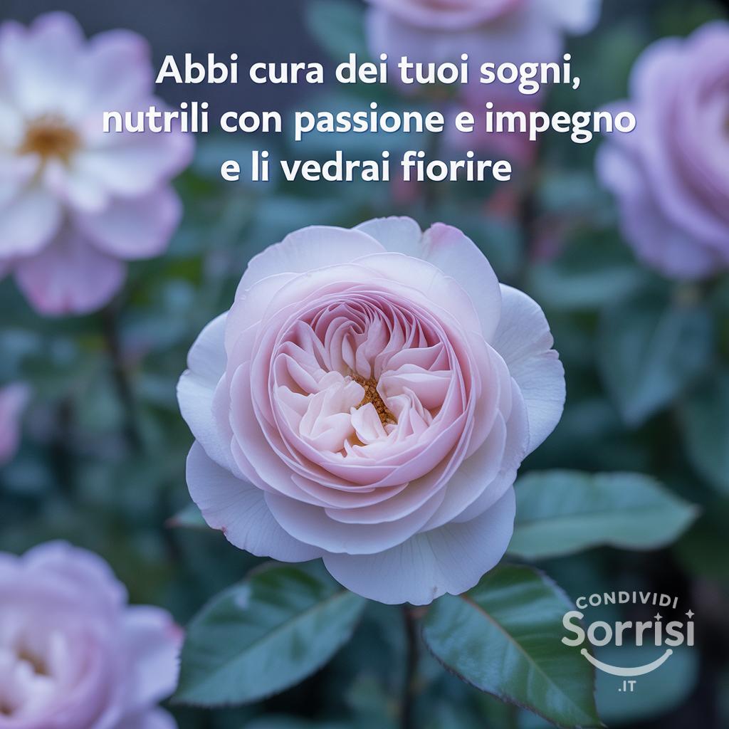 Abbi cura dei tuoi sogni, nutrili con passione e impegno e li vedrai fiorire