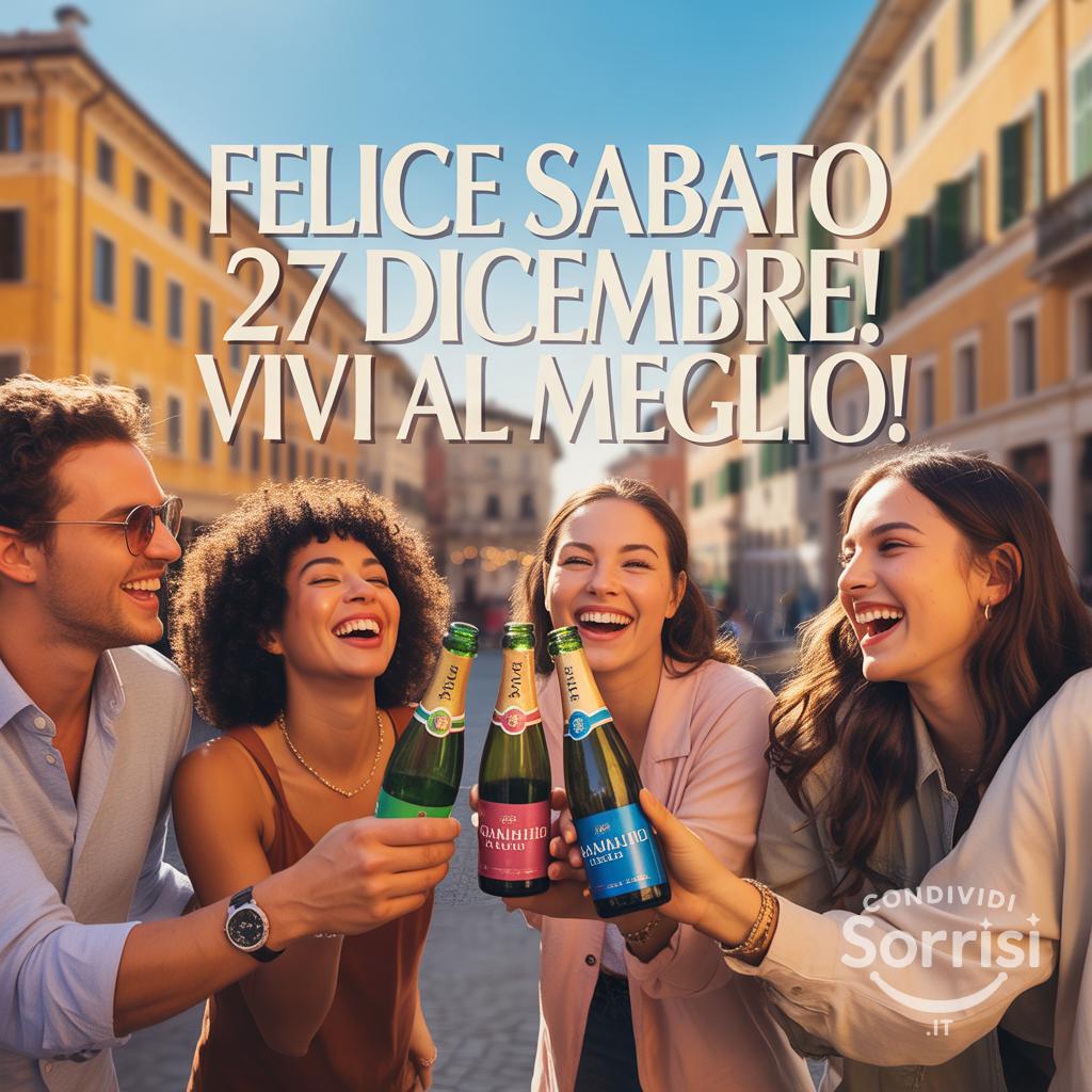 Felice sabato 27 dicembre! Vivi al meglio!