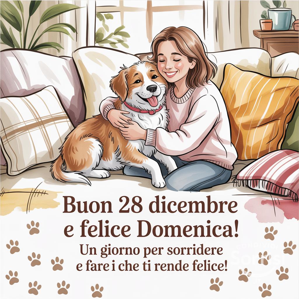 Buon 28 dicembre  e felice domenica! Un giorno per sorridere e fare ciò che ti rende felice!