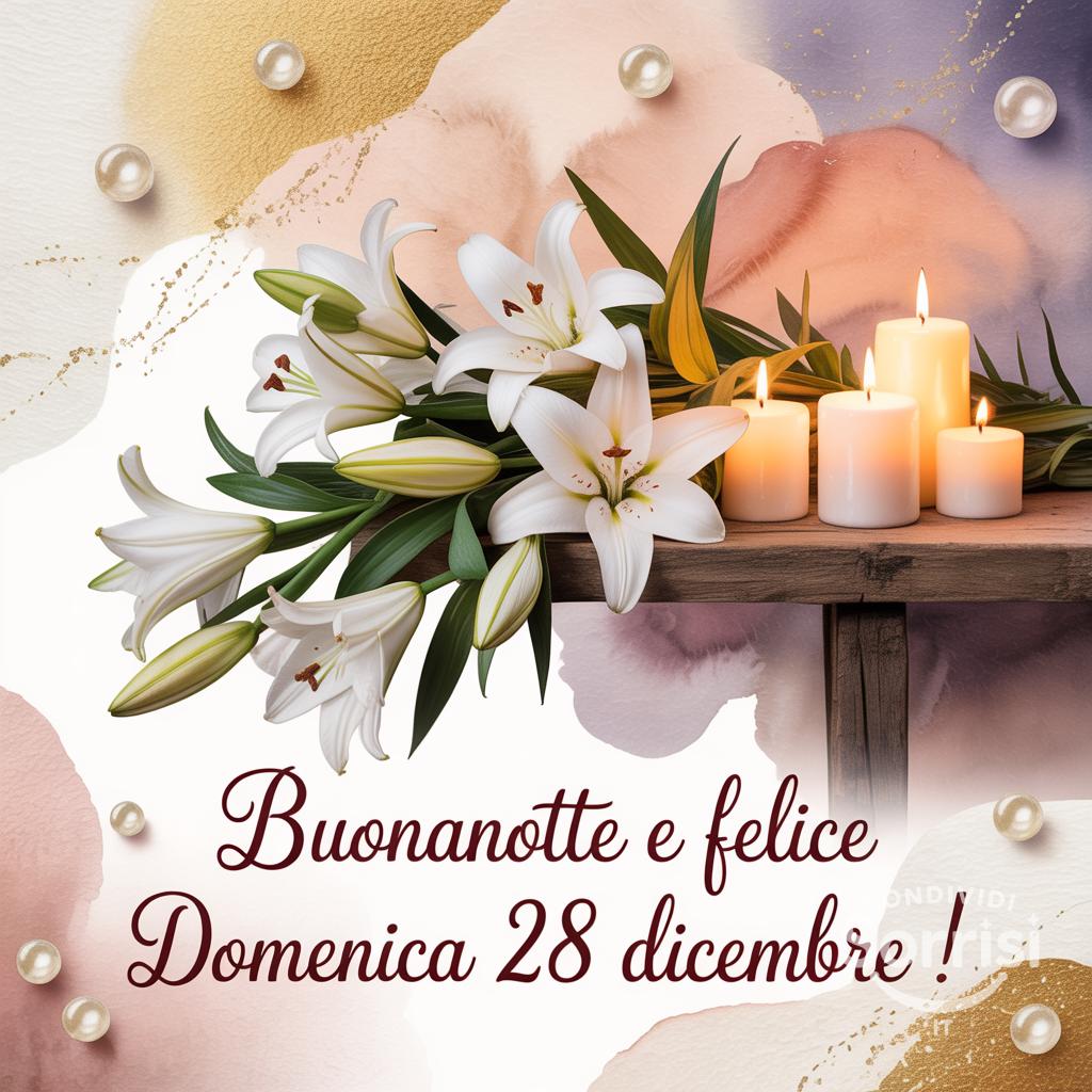 Buonanotte e felice domenica 28 dicembre !
