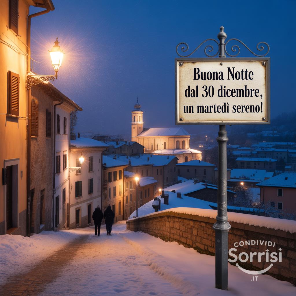 Buona notte dal 30 dicembre , un martedì sereno!