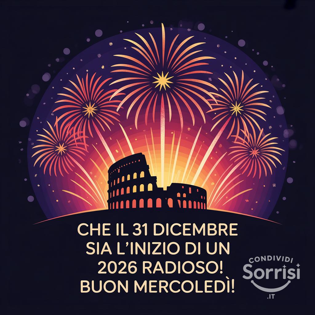 Che il 31 dicembre sia l'inizio di un 2026 radioso! Buon mercoledì!
