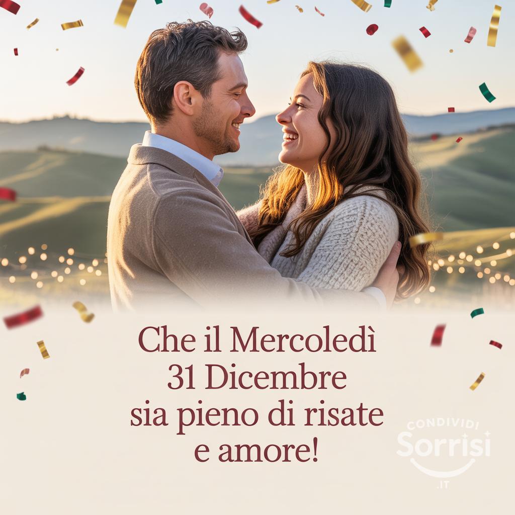Che il mercoledì 31 dicembre sia pieno di risate e amore!