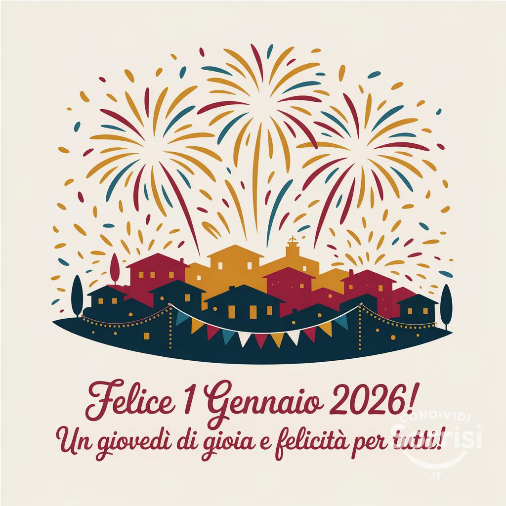 Felice 1 gennaio 2026! Un giovedì di gioia e felicità per tutti!