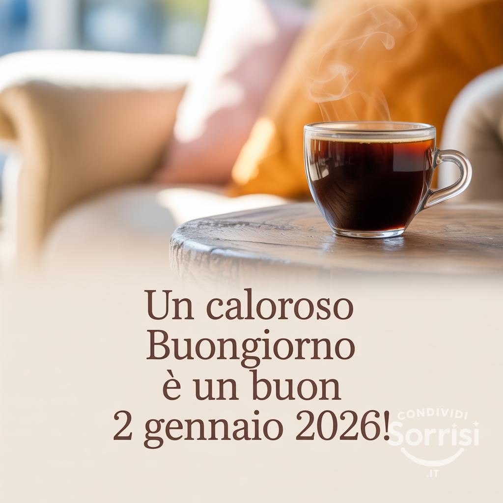 Un caloroso buongiorno e un buon 2 gennaio 2026!