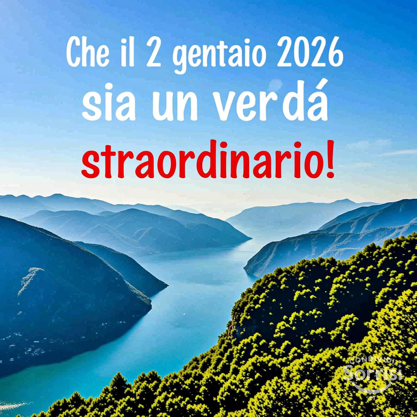 Che il 2 gennaio 2026 sia un venerdì straordinario!