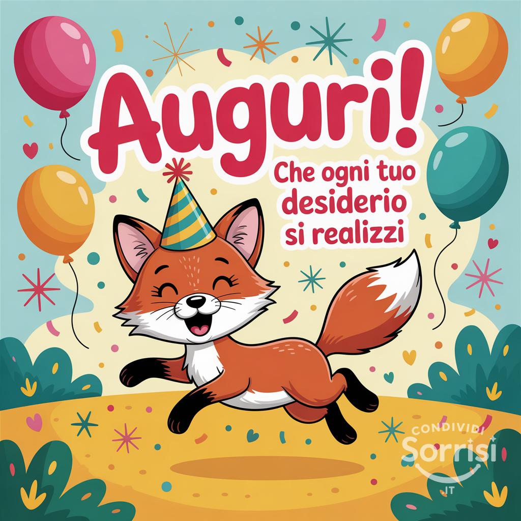 Auguri! Che ogni tuo desiderio si realizzi