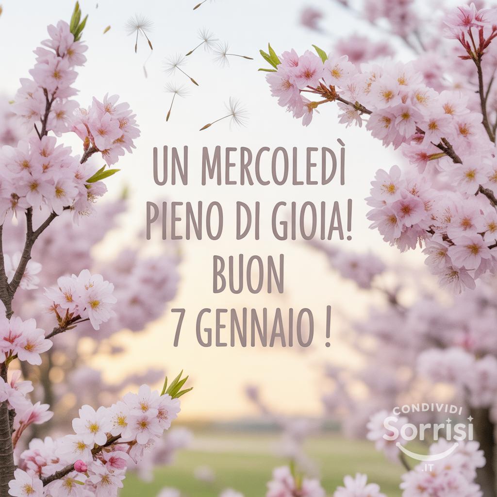 Un mercoledì pieno di gioia! Buon 7 gennaio !