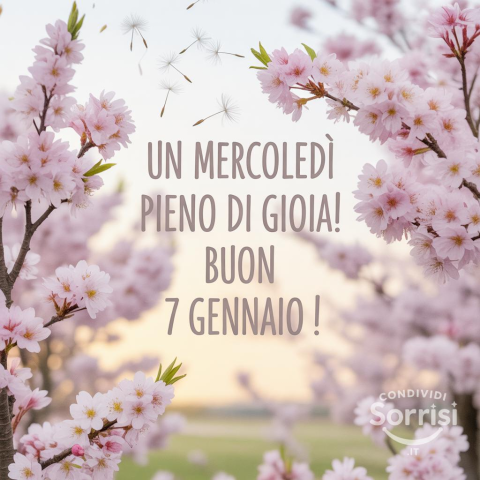 Buongiorno e Buona Mercoledì 7 Gennaio 2026!