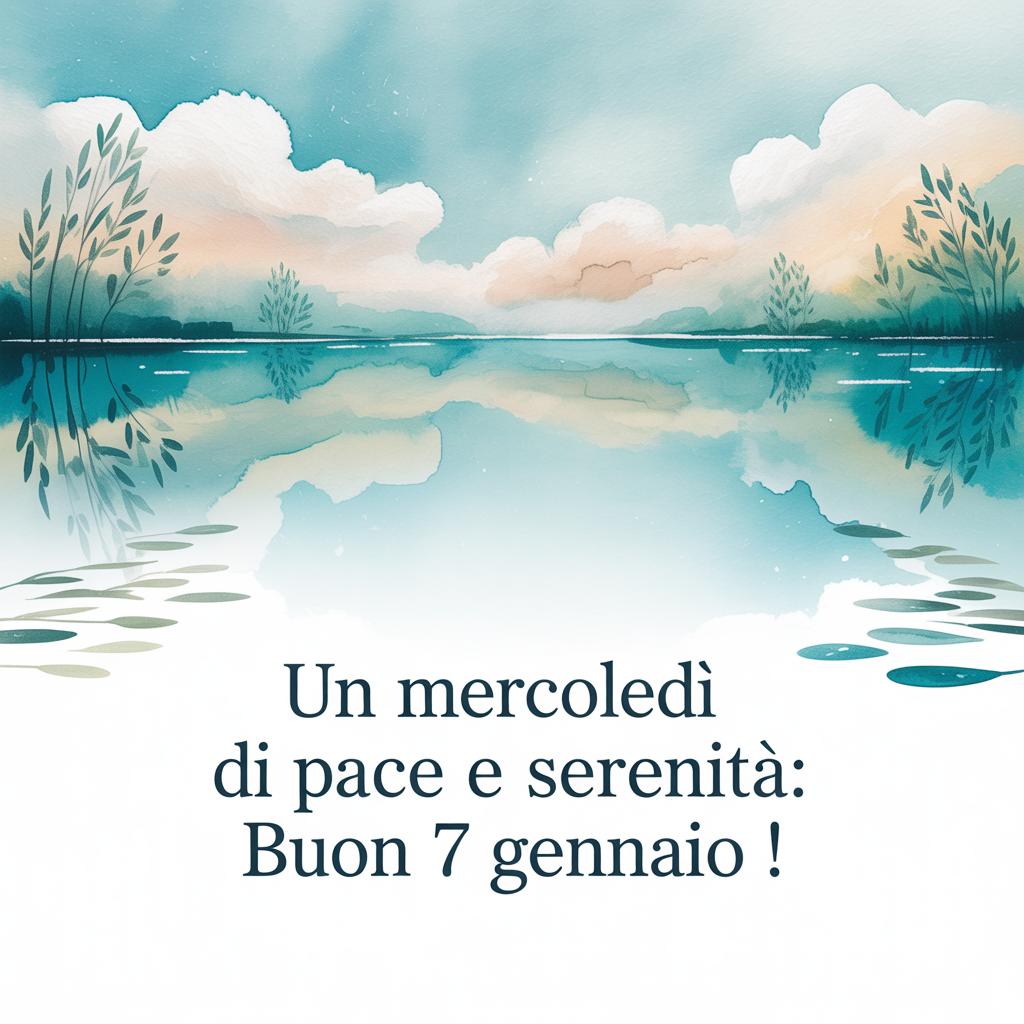 Un mercoledì di pace e serenità: buon 7 gennaio !