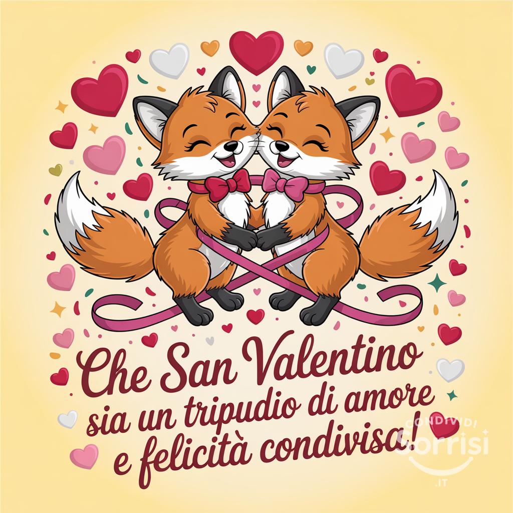 Che San Valentino sia un tripudio di amore e felicità condivisa!