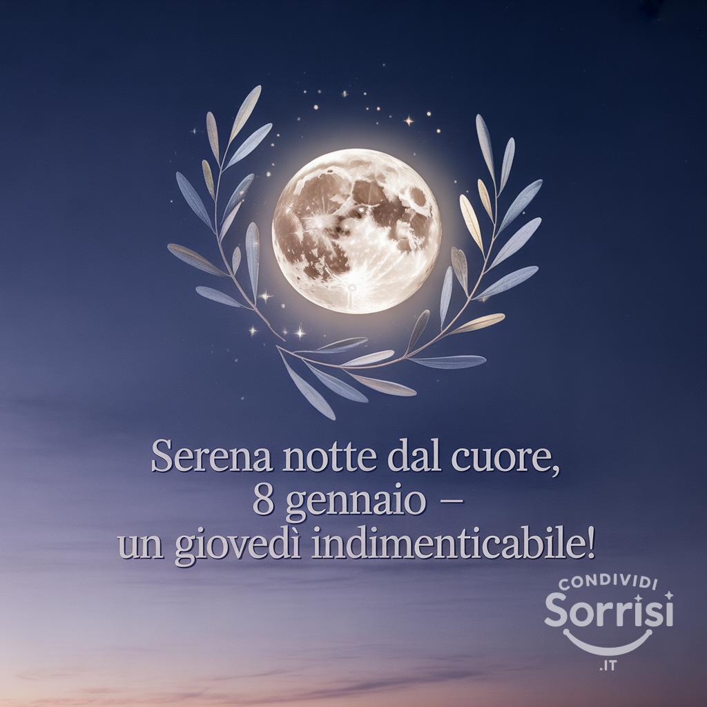 Serena notte dal cuore, 8 gennaio , un giovedì indimenticabile!