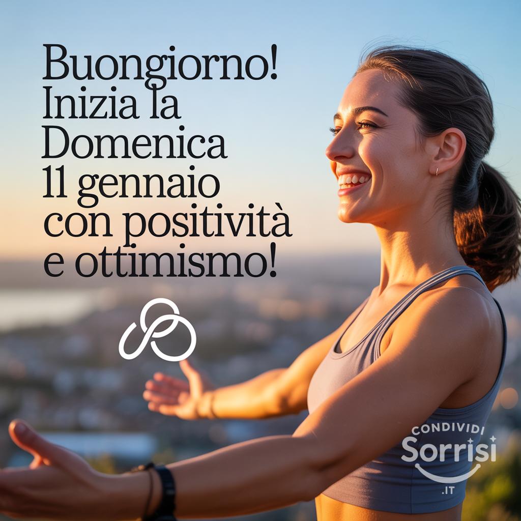 Buongiorno! Inizia la domenica 11 gennaio  con positività e ottimismo!