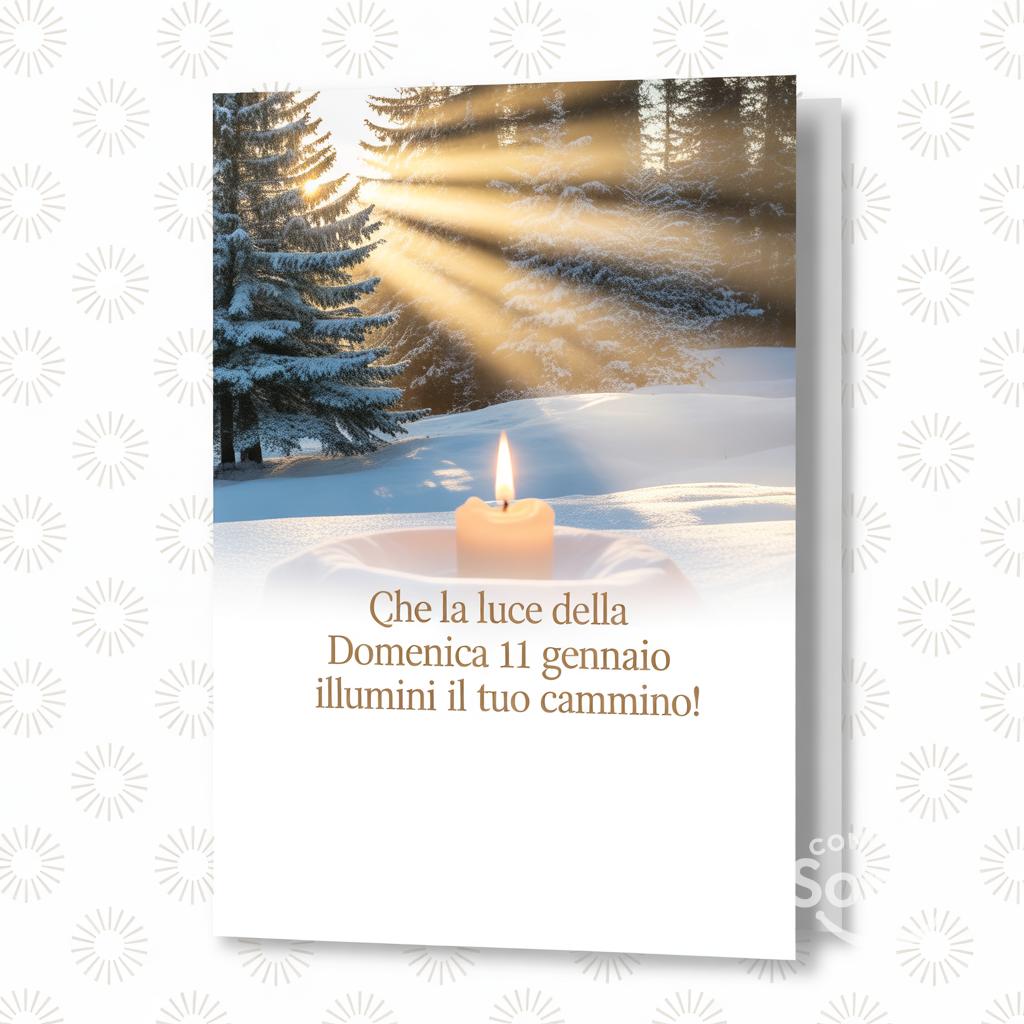 Che la luce della domenica 11 gennaio  illumini il tuo cammino!