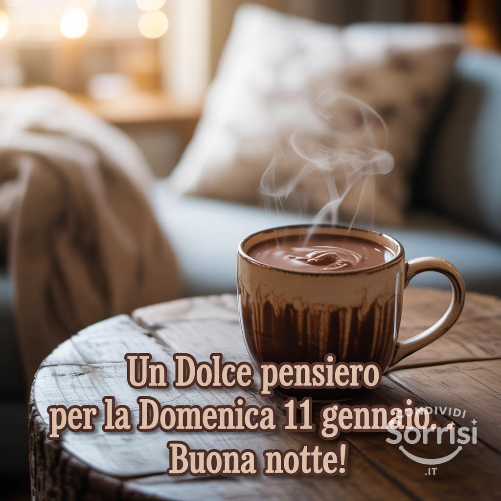 Un dolce pensiero per la domenica 11 gennaio . Buona notte!