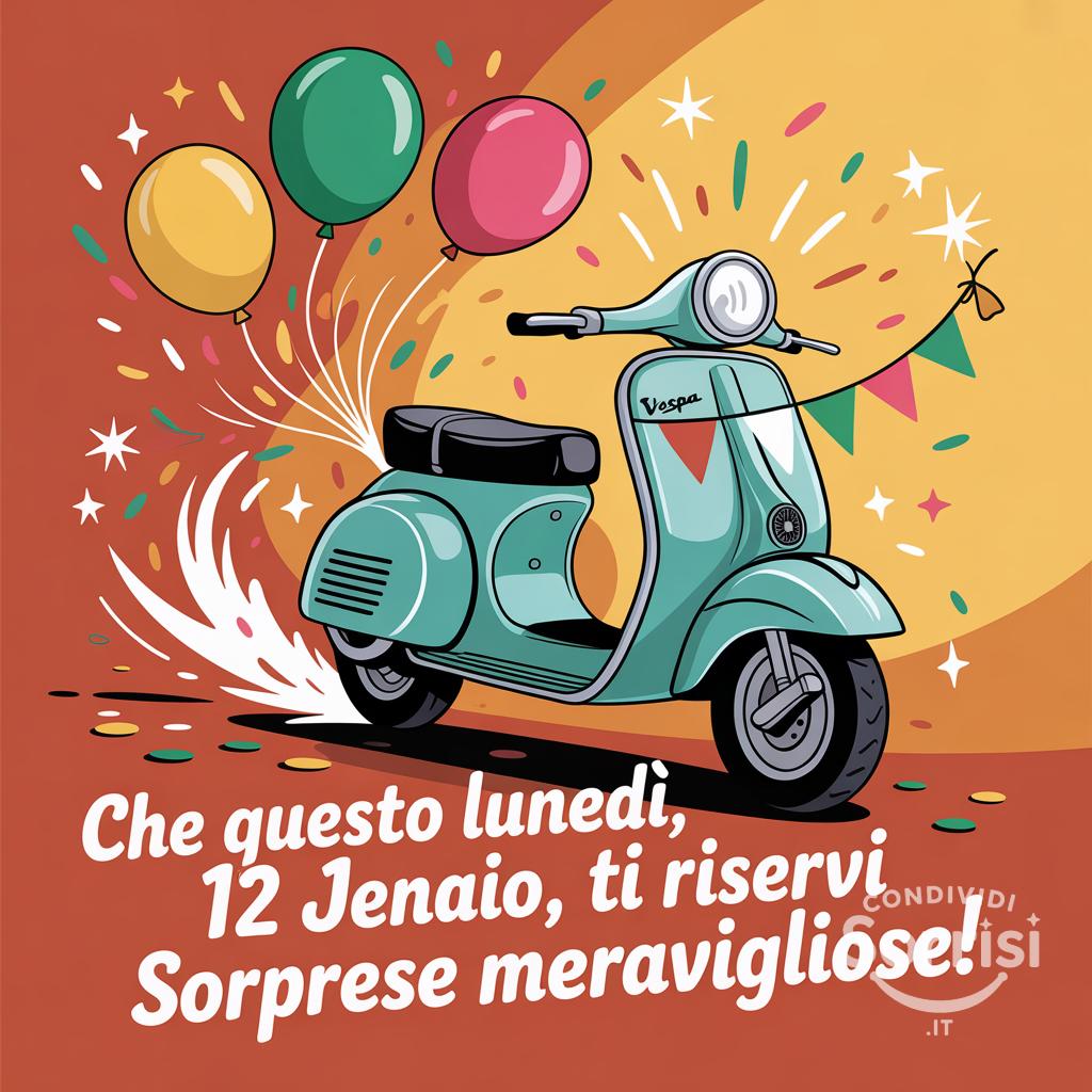 Che questo lunedì, 12 gennaio , ti riservi sorprese meravigliose!