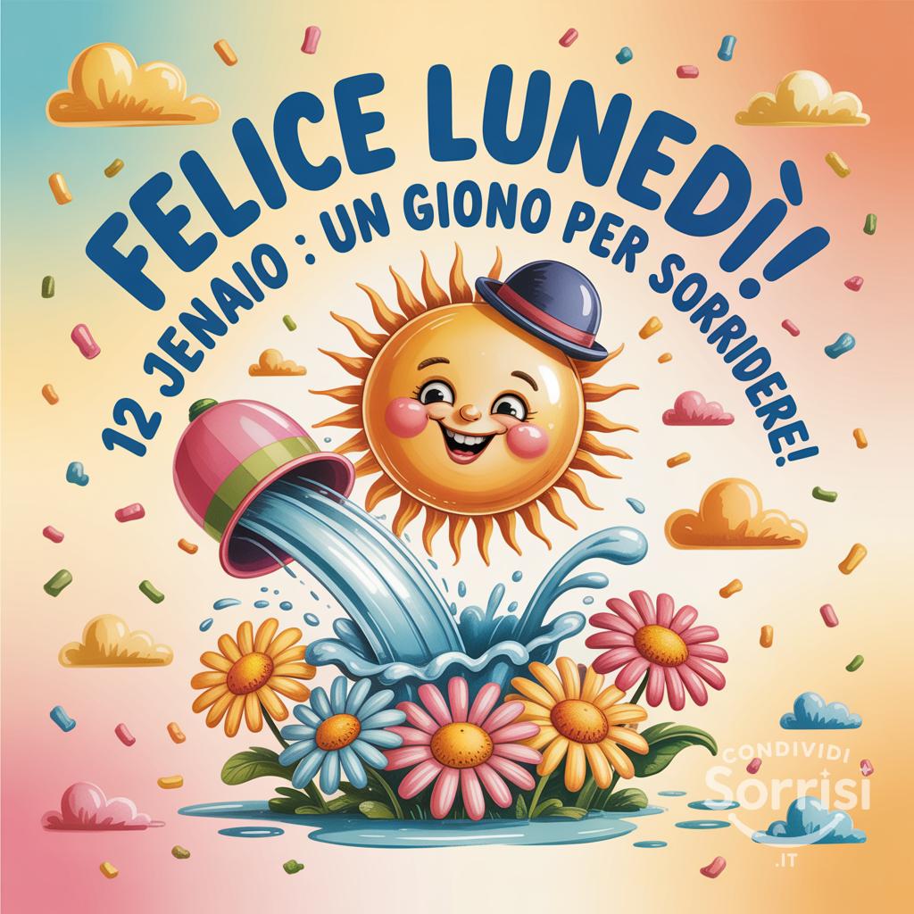 Felice lunedì! 12 gennaio : un giorno per sorridere!
