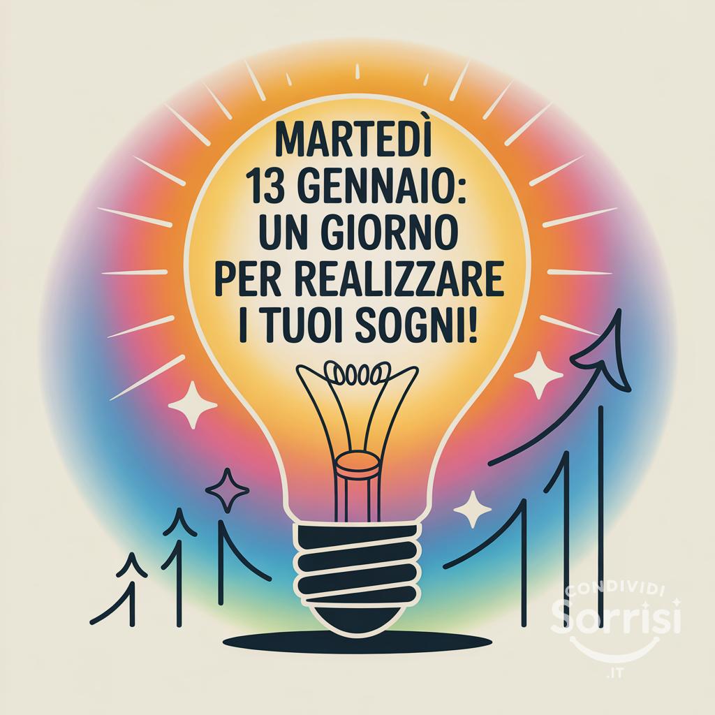 Martedì 13 gennaio: un giorno per realizzare i tuoi sogni!